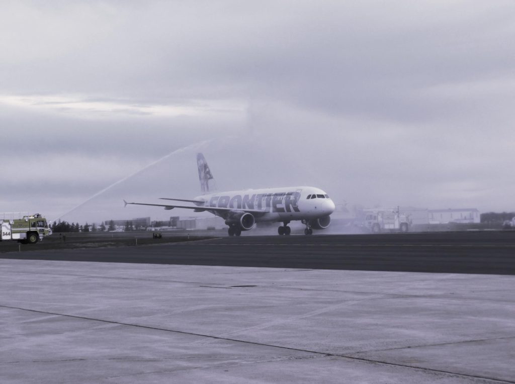 airplane on runway