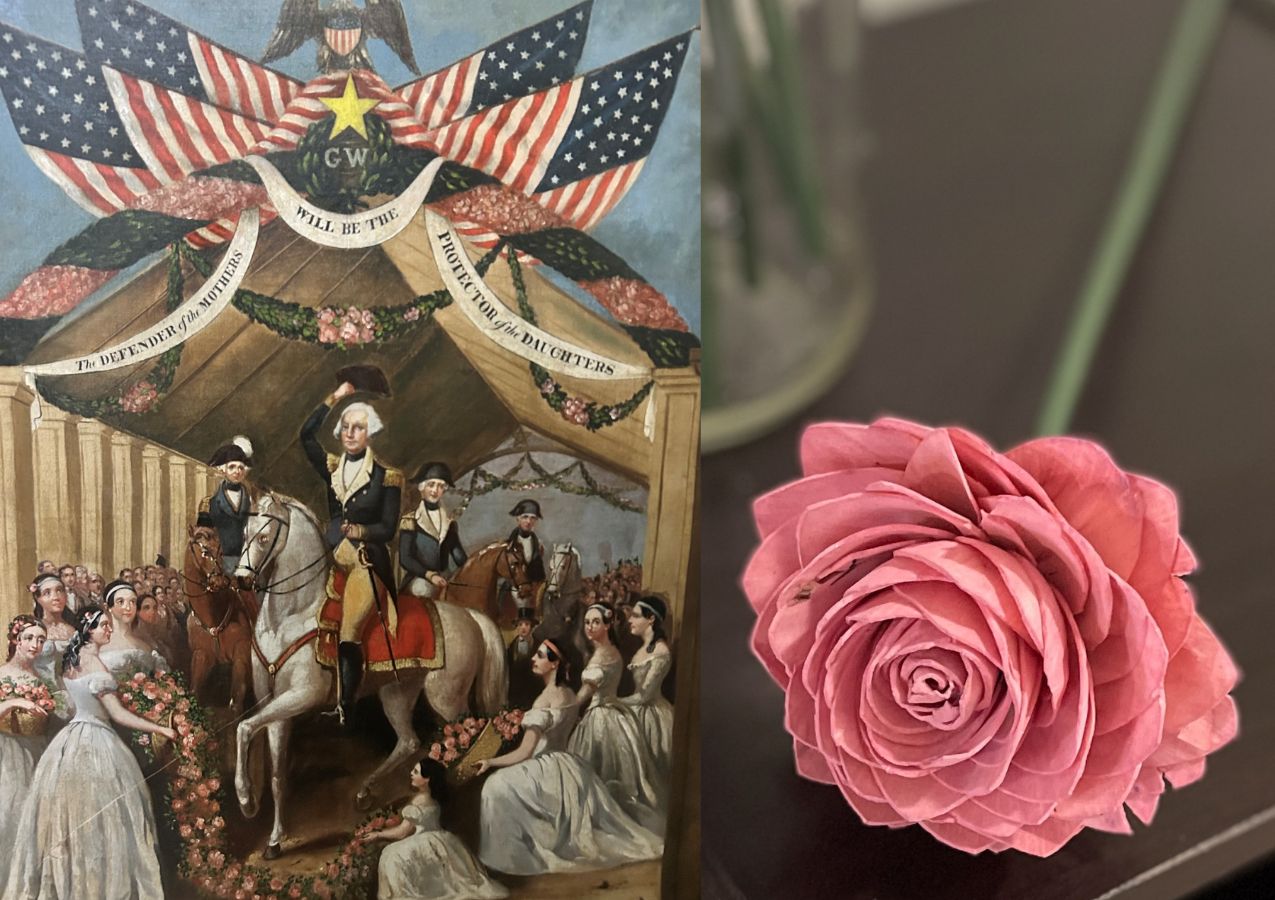 Washington’s Flower Arch Unveiling at the Old Barracks Museum