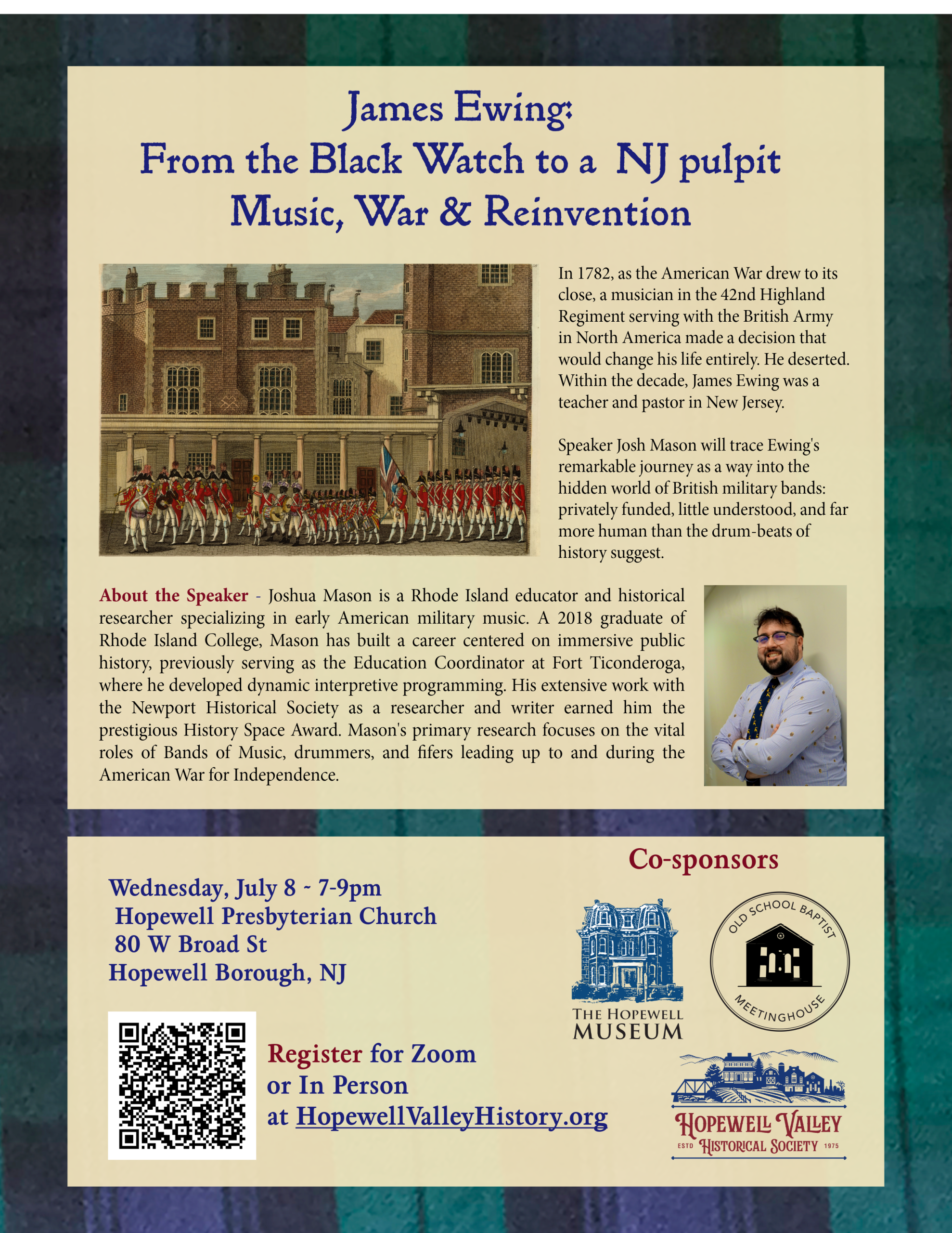James Ewing - from the Black Watch to a NJ pulpit