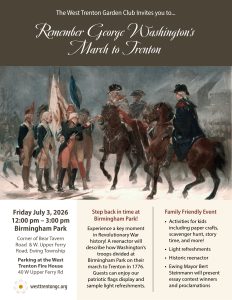 George Washington March to Trenton event flyer
