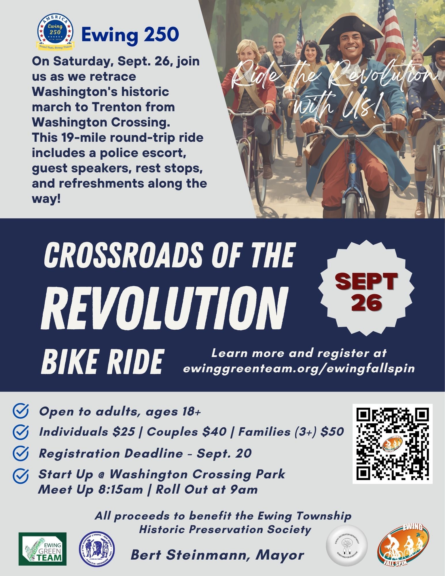Ewing 250: Crossroads of the Revolution Bike Ride