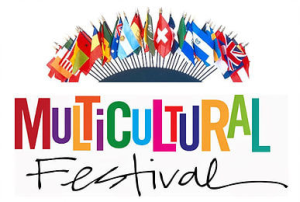 Colorful Multicultural Festival logo featuring international flags and vibrant lettering, representing the diverse cultures, traditions, and communities celebrated during Trenton Heritage Week.