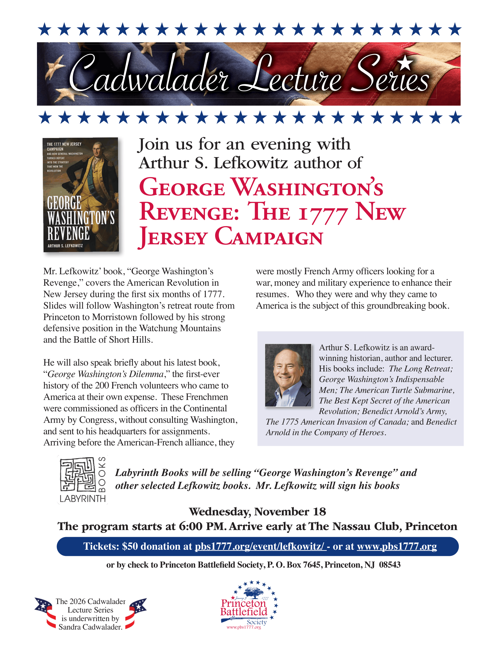 George Washington’s Revenge: The 1777 New Jersey Campaign